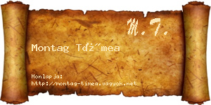 Montag Tímea névjegykártya